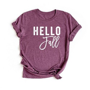 Simply Sage Market Women's Hello Fall Short Sleeve Graphic Tee - 1 of 2