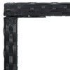 vidaXL Patio Bar Table Black 27.6 inches x27.6 inches x43.3 inches  Poly Rattan and Glass - 4 of 4
