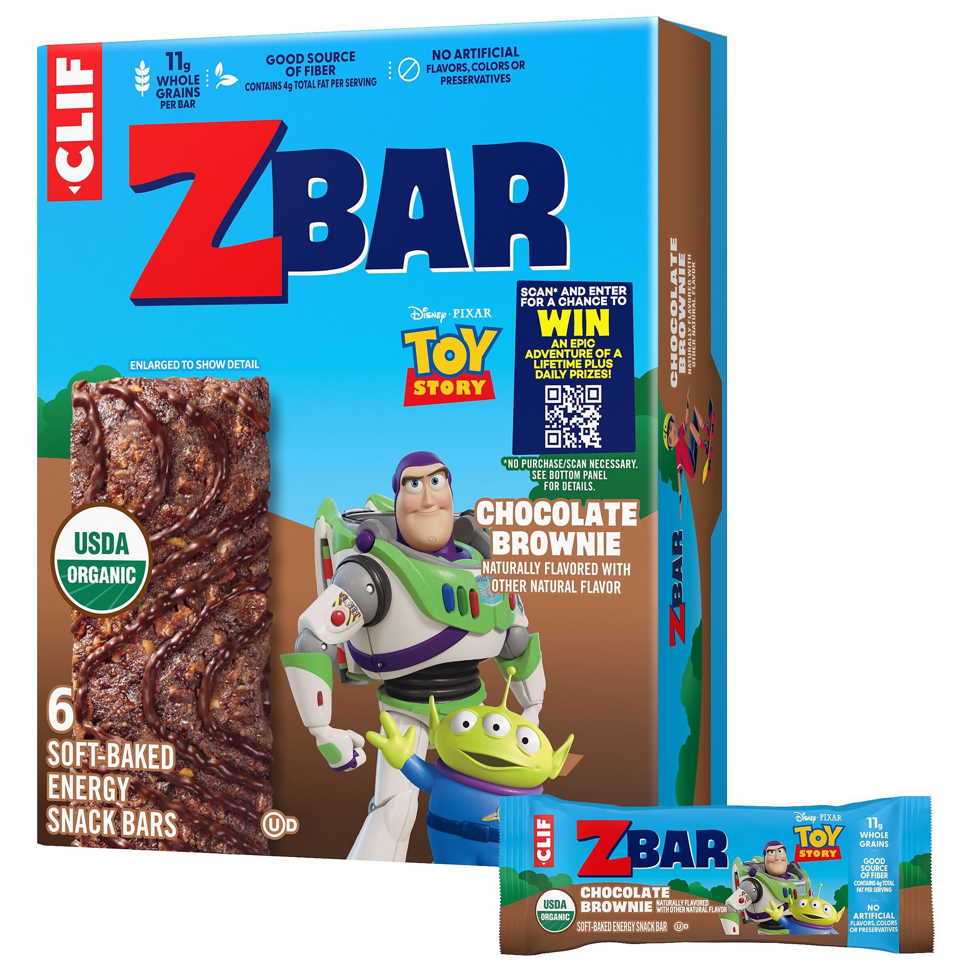 CLIF Kid ZBAR Organic Chocolate Brownie Snack Bars