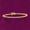 Ross-Simons 1.00 ct. t.w. Diamond Tennis Bracelet in 18kt Gold Over Sterling - 3 of 4