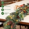 Coucheta 9Ft Christmas Boughs Tips, Artificial Pine Cypress Greenery Garland, Decorations Holiday Indoor Outdoor - 3 of 4