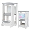 Toddler Tower Height Adjustable Step Stool for Kids Montessori Learning Stool Toddler Kitchen Stool Helper with Dry Erase Board - 4 of 4