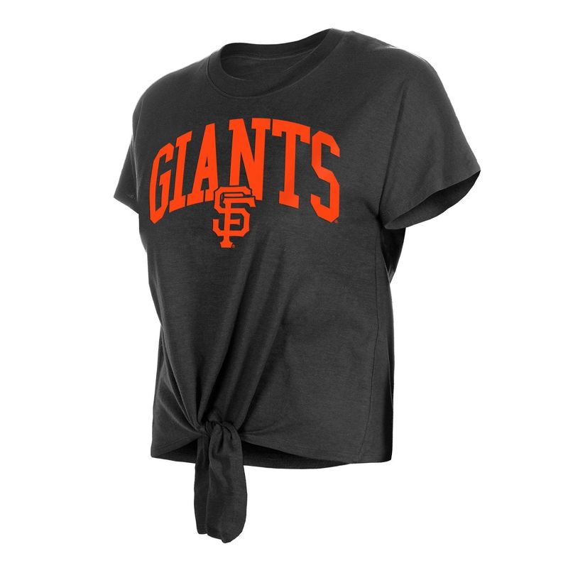 MLB San Francisco Giants Women&#39;s Front Knot T-Shirt, 3 of 7