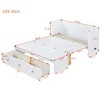 Full/Queen Size Murphy Bed with USB Port and a Large Drawer - ModernLuxe - 3 of 4