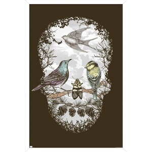 Trends International Rachel Caldwell - Nature's Skull Framed Wall Poster Prints - 1 of 4