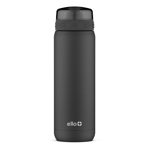 Ello Cooper Vacuum Insulated Stainless Steel Water Bottle with Silicone Straw, 22 oz