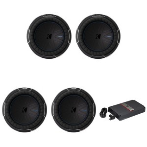 Kicker LX3000.1, (4) 10" CompQ 2 Ohm,  Subwoofer & 3000w Mono Class-D Amp Bundle  (51LX30001)(51CWQ102) - 1 of 4