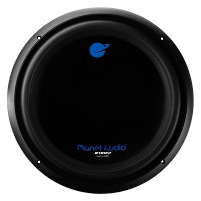 Planet Audio AC15D 15 Inch Diameter 2100 Watt Max DVC 4 Ohm Car Audio Power Subwoofer, Black