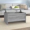 vidaXL Coffee Table Gray Sonoma 31.5"x21.9"x16.3" Engineered Wood - 2 of 4