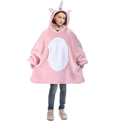 Catalonia Wearable Hoodie Blanket Sweatshirt, Oversized Comfortable Hooded Pullover Jacket for 7-16 yr Teens Youth Kids, Gift Idea