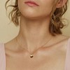 Bearfruit Jewelry Sterling Silver 18k Gold Plated Madeleine Round Disc Pendant Necklace - 2 of 4