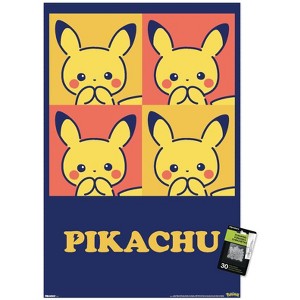 Trends International Pokémon: Pikachu Cutie Collection - Squares Unframed Wall Poster Prints - 1 of 4