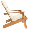 Garden Bench Natural Wood and Cream WhitevidaXL - 4 of 4