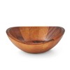 Nambe Braid Salad Bowls, Set of 4 - Designed by Sean O’Hara, Modern Scandinavian Acacia Wood Dining Bowls for Salads & Entertaining - 2 of 4