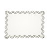 Saro Lifestyle 100% Linen Scallop Border Placemat (Set of 4) - 2 of 4