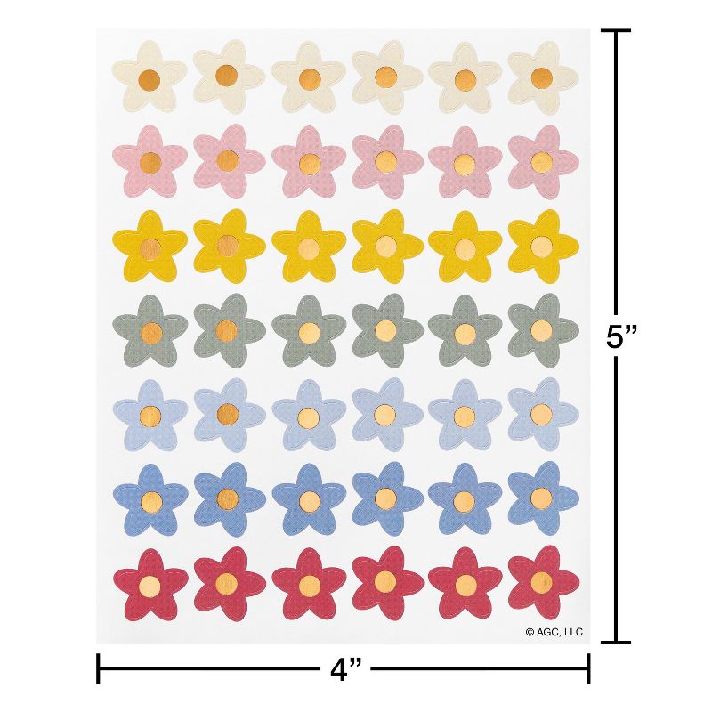 42ct Spring Flower Stickers, 4 of 6