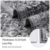 Living Room Rug Washable, Soft Vintage Floral Large Area Rugs for Bedroom Classic Retro Indoor Floor Carpet, Low Pile Non-Slip Farmhouse Rugs - 4 of 4