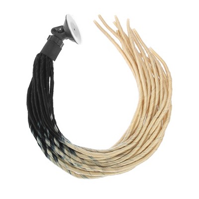Helmet Braids Pigtails Motorcycle Helmet Ponytail Braid Suction Cup Interesting Creative Bicycle Motorcycle Helmet Decoration
