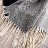 Anna-Kaci Women's Reversible Cashmere-Feel Scarf with Fringe Tassel Trim 78.5×26 Inches - 3 of 4