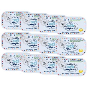 Bela Lightly Smoked Sardines in Organic Lemon Flavored Extra Virgin Olive Oil - Case of 12/4.25 oz - 1 of 4