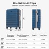 Lyngins 20/24/28 Inch 3PCs Hardside Luggage Sets with TSA Lock,Spinner Wheels,Carry on Luggage,Adjustable Handle Suitcase Sets for Family - 3 of 4