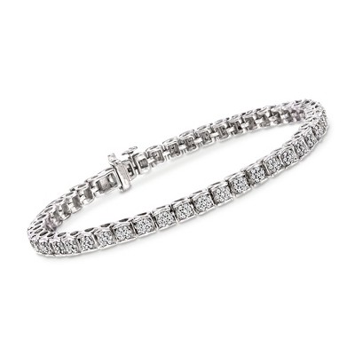 Ross-Simons 1.00 ct. t.w. Diamond Bracelet in Sterling Silver
