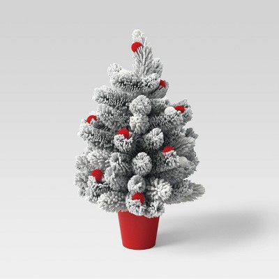 Holiday Home Mini Christmas Christmas Tree with Ornaments and Lights - Red  / Green / Gold, 18 in - Kroger