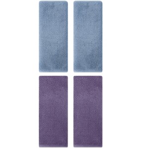 REGALWOVEN Solid Cotton Soft Absorbent Bath Hand Towels 4 Pack - 1 of 4