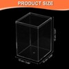 Unique Bargains Square Cube Clear Acrylic Box with Lid for Candy Tiny Jewelry Display - 2 of 4