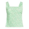 Lands' End Women's Tugless Squareneck Scallop Tankini Top - 3 of 4