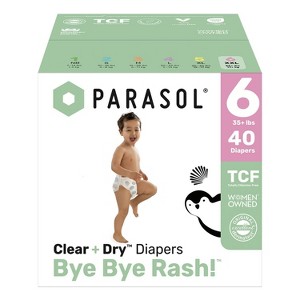 Parasol Clear+Dry Natural Disposable Diapers - 1 of 4