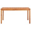 vidaXL Patio Table 59 in.x35.4 in.x29.1 in. Solid Acacia Wood - 2 of 4