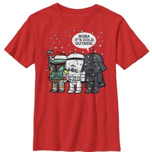 Boy's Star Wars Boba It's Cold Outside T-Shirt - 1 of 3
