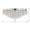 Crystorama Lighting Calypso 6 - Light Flush Mount in  Polished Chrome - 2 of 4