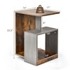 Costway 3 Tier Sofa Side End Table Storage Shelf Accent Compact for Living Room Bedroom - 3 of 4