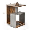 Costway 3 Tier Sofa Side End Table Storage Shelf Accent Compact for Living Room Bedroom - image 3 of 4