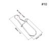 Unique Bargains Stainless Steel Quick Lock Design Fishing Snaps 100 Pcs - 2 of 4