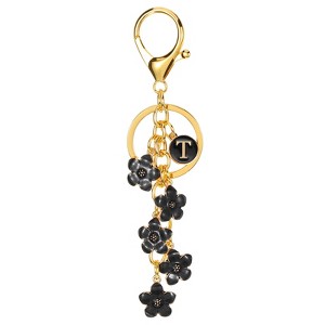 Unique Bargains  Metal Small Beautiful Personalized Flower Keychain for Handbag Purse - 1 of 4