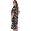 Just Love Womens Nightgown - Short Sleeve Henley Oversized Sleepwear Gown - 2 of 3