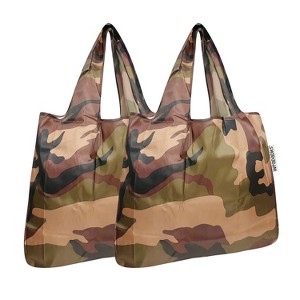 Wrapables Foldable Tote Nylon Reusable Grocery Bag (Set of 2) - 1 of 4