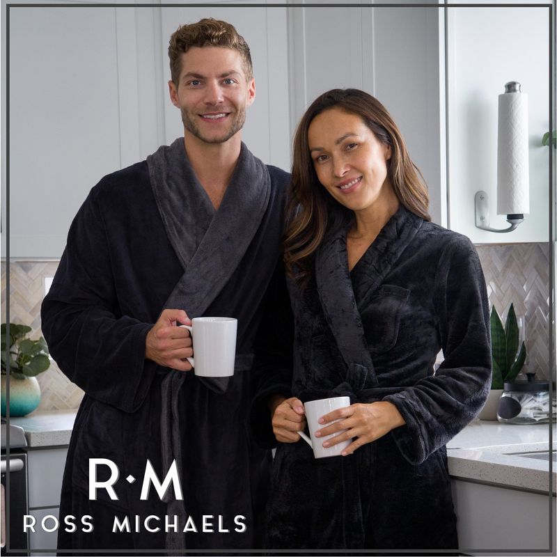 Ross Michaels - Men's Plush Luxury Bathrobe, 2 of 6