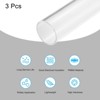 Unique Bargains Lamp Lantern Water Cooling System Acrylic Round Pipes Clear 3 Pcs 6" - 3 of 4