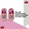 Disney Minnie Mouse Girls Slippers - Classic Disney Mickey Mouse, Stitch and Pooh 3D Plush Slip On Shoes (Pink, 11/12) - 2 of 4