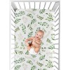 Sweet Jojo Designs Boy, Girl, Unisex/Gender Neutral Cotton Fitted Crib Sheet Botanical Green and White - image 4 of 4