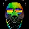 Men's Design By Humans DJ Panda By clingcling Tank Top - 2 of 4