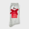 Women's Embroidered Super Soft Crew Socks - Wondershop™ 4-10 - 2 of 3