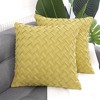 PiccoCasa Lattice Pattern Decorative Throw Pillow Cover for Couch Sofa 2 Pcs - 2 of 4