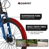 VASIP 26" Mountain Bike, Shimano 21 Speeds with Mechanical Disc Brakes, Carbon Steel Frame, Suspension MTB Bikes Mountain Bicycle for Adult - 4 of 4