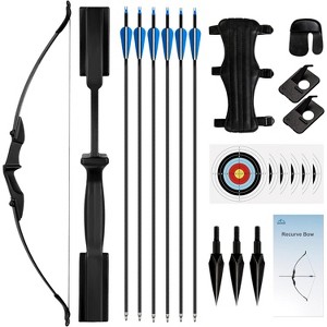 40lb Takedown Recurve Bow Set for Adults, Ambidextrous Design - 1 of 4