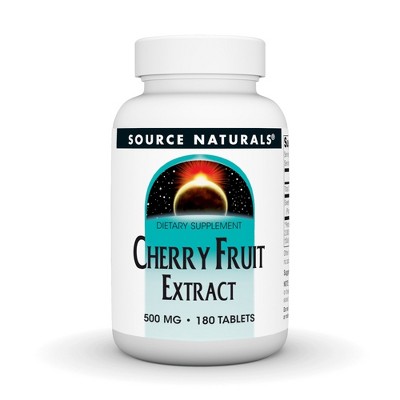 Cherry Fruit Extract 500mg by Source Naturals, Inc.  -  180 Tablet